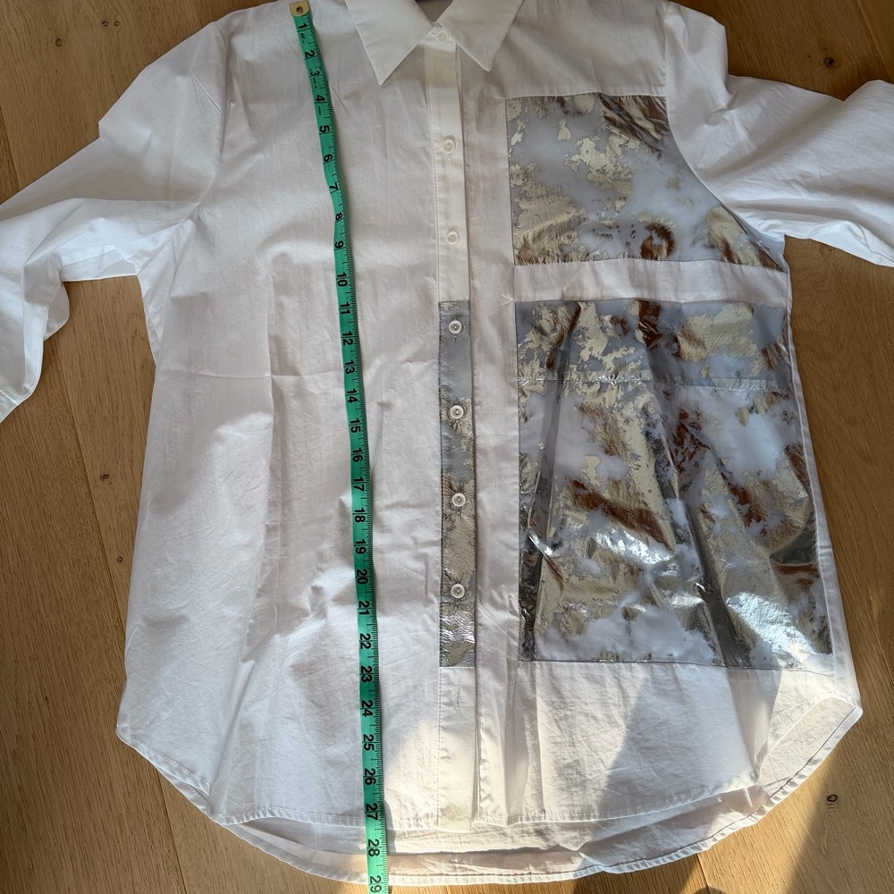 Stylish White Women's Blouse - Picture 7 of 8